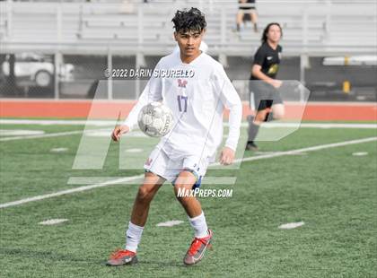 Thumbnail 3 in Queen Creek vs. Mountain View  (Coyote Classic Soccer Tournament) photogallery.