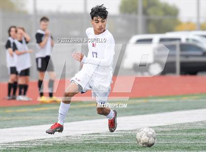 Thumbnail 3 in Queen Creek vs. Mountain View  (Coyote Classic Soccer Tournament) photogallery.