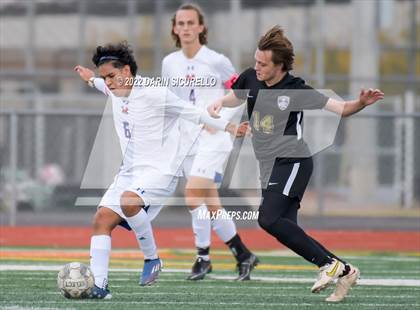 Thumbnail 2 in Queen Creek vs. Mountain View  (Coyote Classic Soccer Tournament) photogallery.