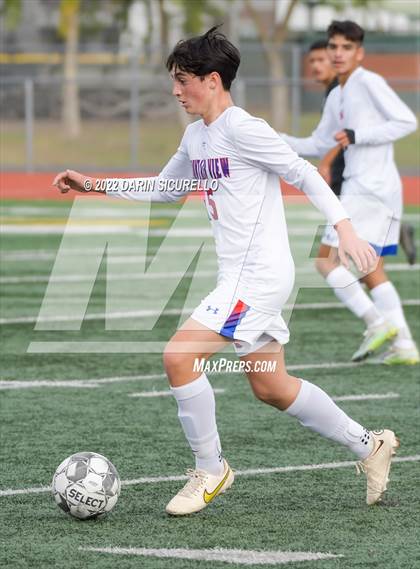 Thumbnail 3 in Queen Creek vs. Mountain View  (Coyote Classic Soccer Tournament) photogallery.