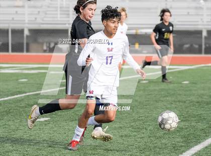 Thumbnail 2 in Queen Creek vs. Mountain View  (Coyote Classic Soccer Tournament) photogallery.