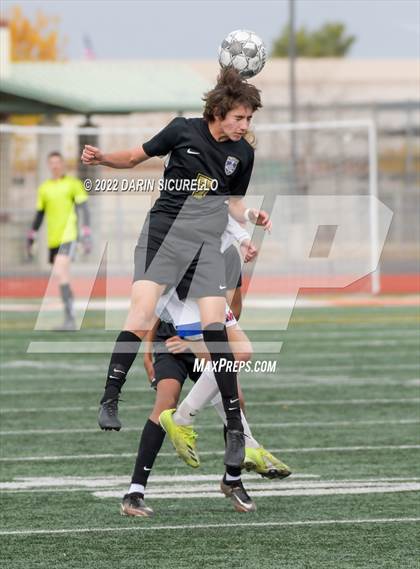 Thumbnail 2 in Queen Creek vs. Mountain View  (Coyote Classic Soccer Tournament) photogallery.