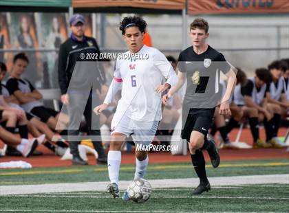 Thumbnail 2 in Queen Creek vs. Mountain View  (Coyote Classic Soccer Tournament) photogallery.