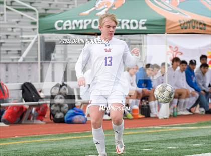 Thumbnail 3 in Queen Creek vs. Mountain View  (Coyote Classic Soccer Tournament) photogallery.