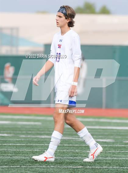 Thumbnail 3 in Queen Creek vs. Mountain View  (Coyote Classic Soccer Tournament) photogallery.