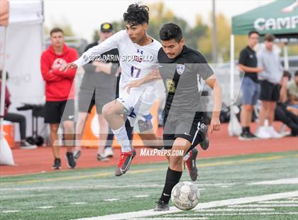 Thumbnail 3 in Queen Creek vs. Mountain View  (Coyote Classic Soccer Tournament) photogallery.