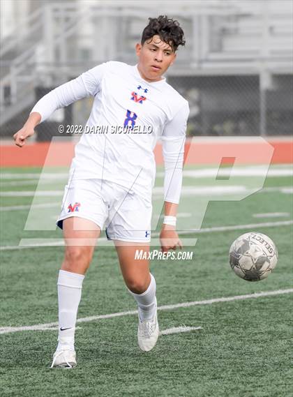 Thumbnail 3 in Queen Creek vs. Mountain View  (Coyote Classic Soccer Tournament) photogallery.