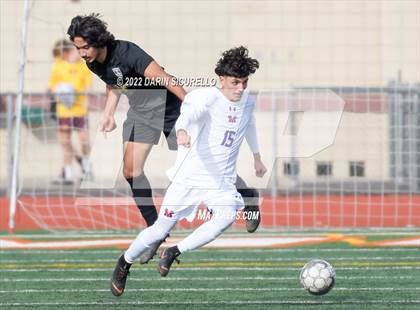 Thumbnail 3 in Queen Creek vs. Mountain View  (Coyote Classic Soccer Tournament) photogallery.
