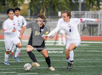 Thumbnail 3 in Queen Creek vs. Mountain View  (Coyote Classic Soccer Tournament) photogallery.