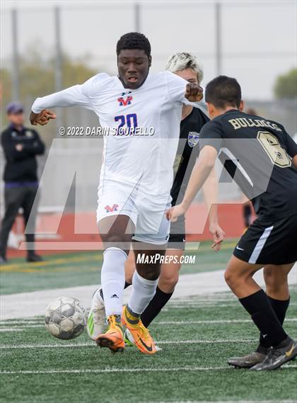 Thumbnail 1 in Queen Creek vs. Mountain View  (Coyote Classic Soccer Tournament) photogallery.