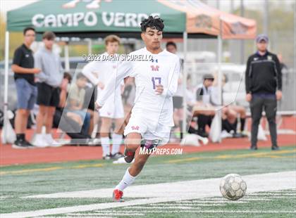 Thumbnail 2 in Queen Creek vs. Mountain View  (Coyote Classic Soccer Tournament) photogallery.