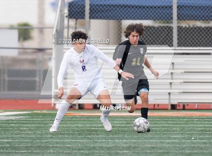 Thumbnail 3 in Queen Creek vs. Mountain View  (Coyote Classic Soccer Tournament) photogallery.