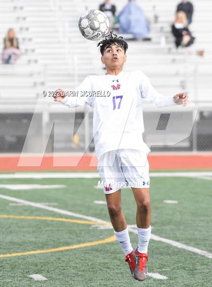 Thumbnail 1 in Queen Creek vs. Mountain View  (Coyote Classic Soccer Tournament) photogallery.