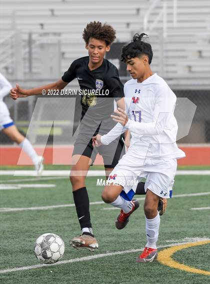 Thumbnail 1 in Queen Creek vs. Mountain View  (Coyote Classic Soccer Tournament) photogallery.