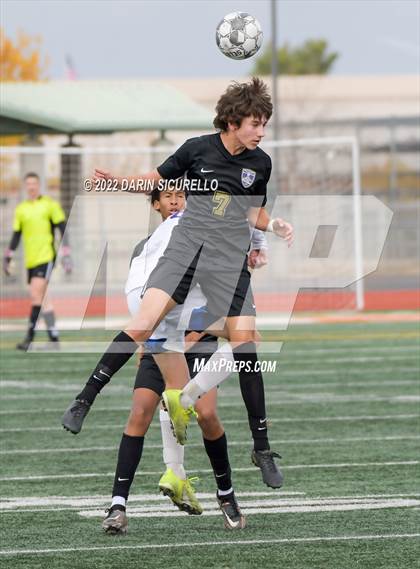 Thumbnail 3 in Queen Creek vs. Mountain View  (Coyote Classic Soccer Tournament) photogallery.