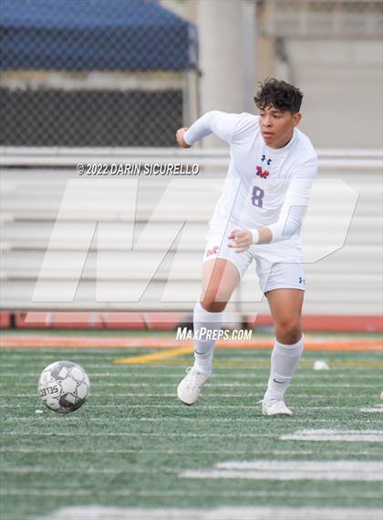 Thumbnail 3 in Queen Creek vs. Mountain View  (Coyote Classic Soccer Tournament) photogallery.