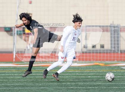 Thumbnail 1 in Queen Creek vs. Mountain View  (Coyote Classic Soccer Tournament) photogallery.
