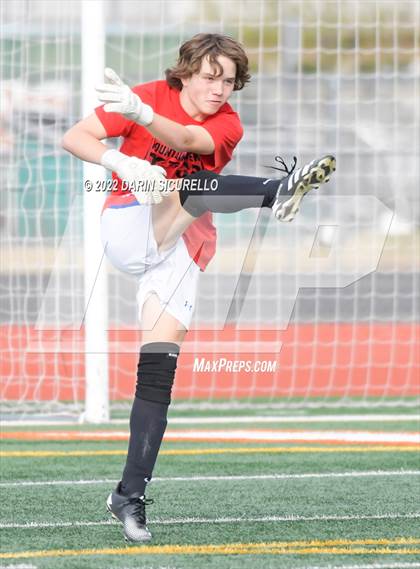 Thumbnail 3 in Queen Creek vs. Mountain View  (Coyote Classic Soccer Tournament) photogallery.