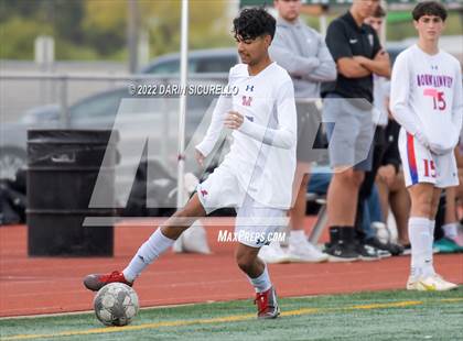 Thumbnail 3 in Queen Creek vs. Mountain View  (Coyote Classic Soccer Tournament) photogallery.