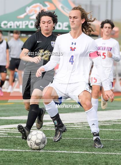 Thumbnail 1 in Queen Creek vs. Mountain View  (Coyote Classic Soccer Tournament) photogallery.