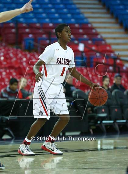 Thumbnail 1 in Redding Christian vs. Vacaville Christian (At Sleep Train Arena) photogallery.