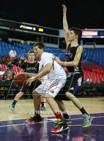 Thumbnail 1 in Redding Christian vs. Vacaville Christian (At Sleep Train Arena) photogallery.