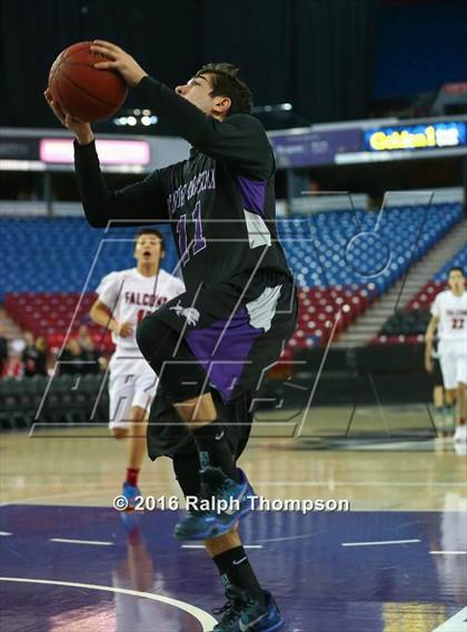 Thumbnail 1 in Redding Christian vs. Vacaville Christian (At Sleep Train Arena) photogallery.
