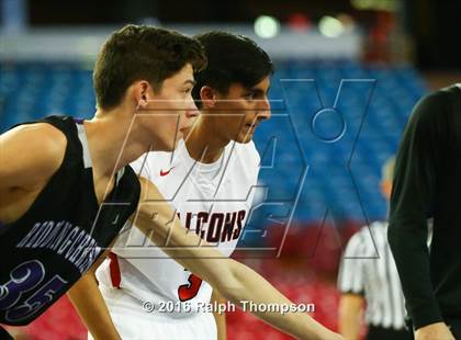 Thumbnail 1 in Redding Christian vs. Vacaville Christian (At Sleep Train Arena) photogallery.