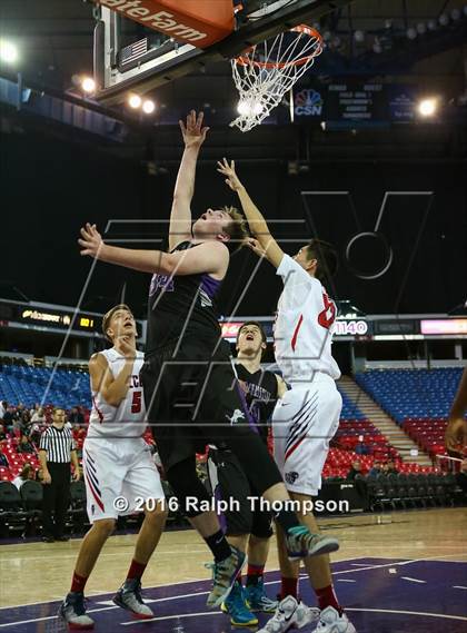Thumbnail 2 in Redding Christian vs. Vacaville Christian (At Sleep Train Arena) photogallery.