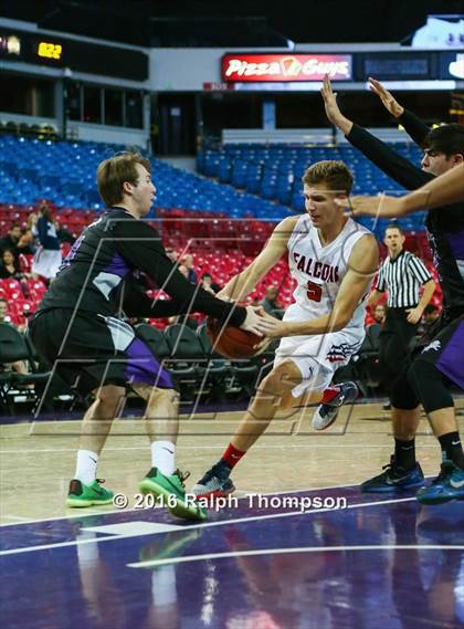Thumbnail 2 in Redding Christian vs. Vacaville Christian (At Sleep Train Arena) photogallery.