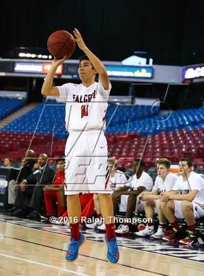 Thumbnail 1 in Redding Christian vs. Vacaville Christian (At Sleep Train Arena) photogallery.