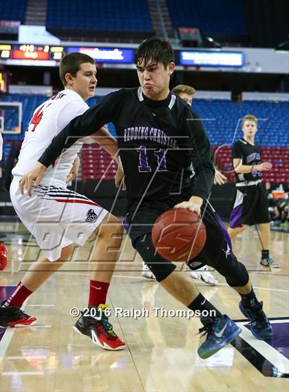 Thumbnail 3 in Redding Christian vs. Vacaville Christian (At Sleep Train Arena) photogallery.