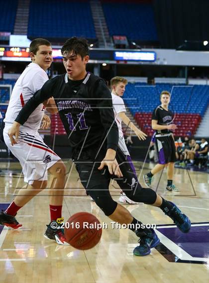 Thumbnail 1 in Redding Christian vs. Vacaville Christian (At Sleep Train Arena) photogallery.
