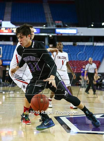 Thumbnail 1 in Redding Christian vs. Vacaville Christian (At Sleep Train Arena) photogallery.