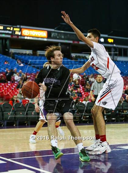 Thumbnail 1 in Redding Christian vs. Vacaville Christian (At Sleep Train Arena) photogallery.