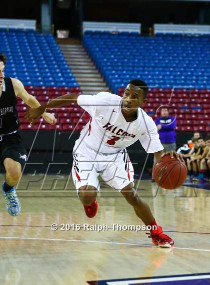 Thumbnail 1 in Redding Christian vs. Vacaville Christian (At Sleep Train Arena) photogallery.