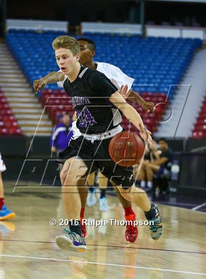 Thumbnail 2 in Redding Christian vs. Vacaville Christian (At Sleep Train Arena) photogallery.