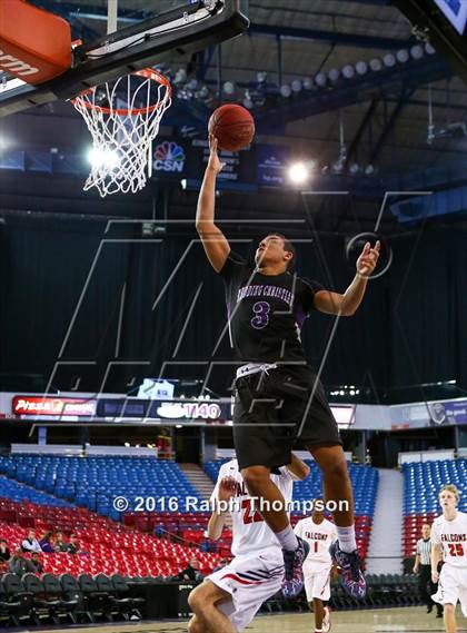 Thumbnail 1 in Redding Christian vs. Vacaville Christian (At Sleep Train Arena) photogallery.