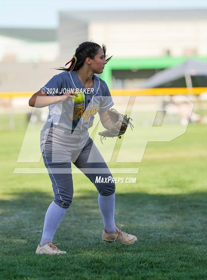 Thumbnail 2 in Churchill County vs. Pahrump Valley (NIAA 3A State Winners Semifinals) photogallery.