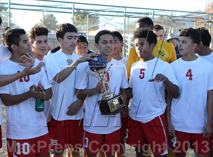 Thumbnail 3 in Tucson High Magnet School vs Rincon (Chris Maier Soccer Tournament) photogallery.