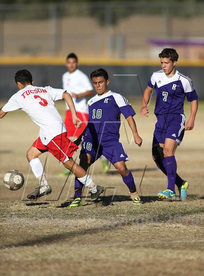 Thumbnail 1 in Tucson High Magnet School vs Rincon (Chris Maier Soccer Tournament) photogallery.