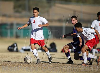 Thumbnail 3 in Tucson High Magnet School vs Rincon (Chris Maier Soccer Tournament) photogallery.