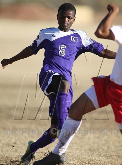 Thumbnail 2 in Tucson High Magnet School vs Rincon (Chris Maier Soccer Tournament) photogallery.