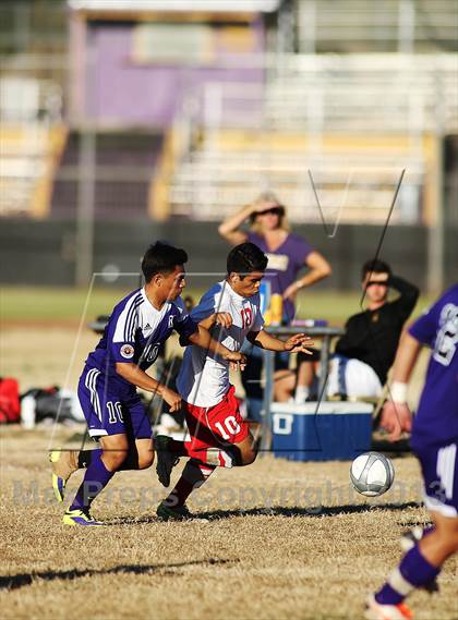 Thumbnail 2 in Tucson High Magnet School vs Rincon (Chris Maier Soccer Tournament) photogallery.