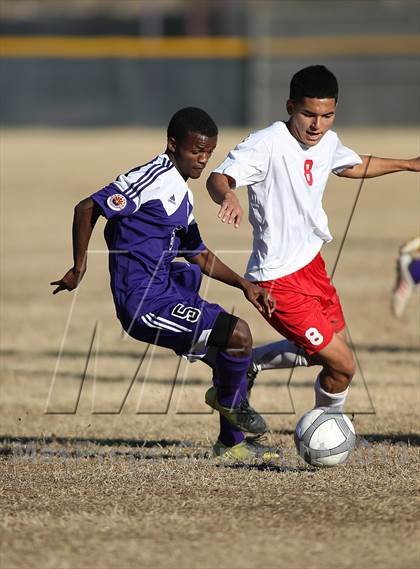Thumbnail 1 in Tucson High Magnet School vs Rincon (Chris Maier Soccer Tournament) photogallery.