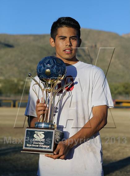 Thumbnail 1 in Tucson High Magnet School vs Rincon (Chris Maier Soccer Tournament) photogallery.