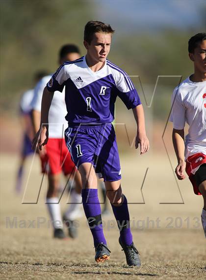 Thumbnail 3 in Tucson High Magnet School vs Rincon (Chris Maier Soccer Tournament) photogallery.