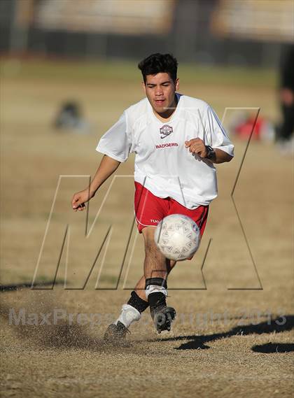Thumbnail 2 in Tucson High Magnet School vs Rincon (Chris Maier Soccer Tournament) photogallery.