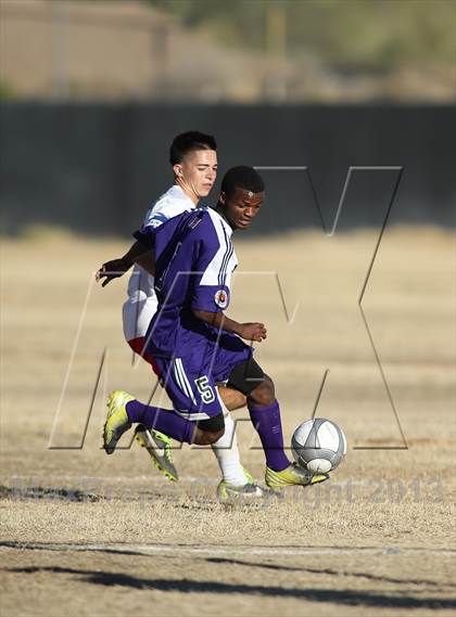 Thumbnail 3 in Tucson High Magnet School vs Rincon (Chris Maier Soccer Tournament) photogallery.