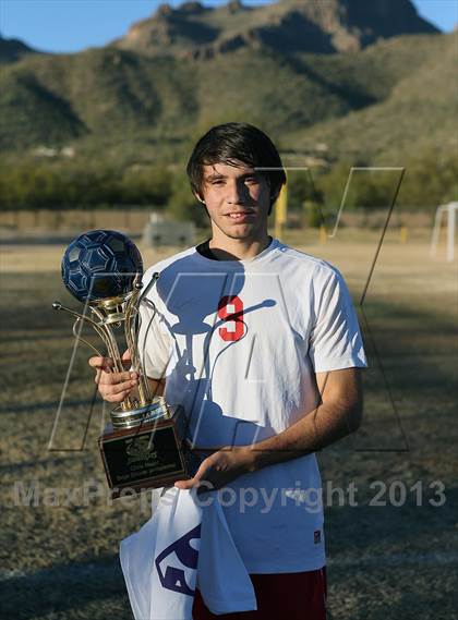 Thumbnail 3 in Tucson High Magnet School vs Rincon (Chris Maier Soccer Tournament) photogallery.
